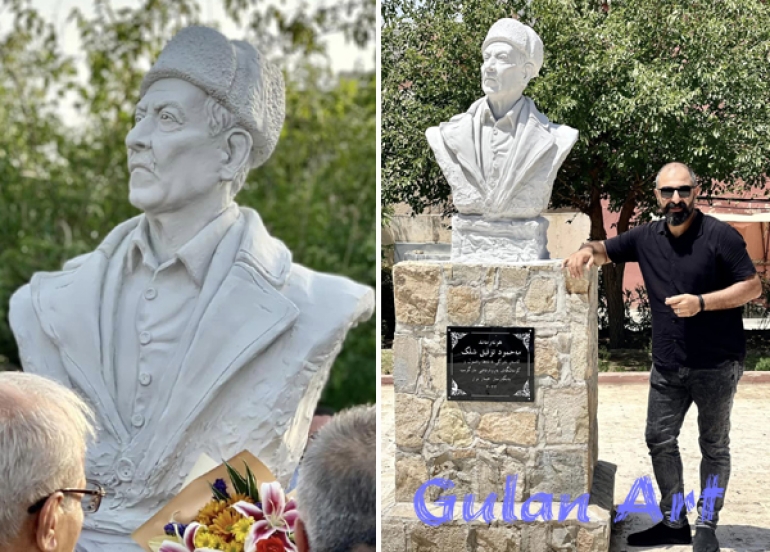 لە سلێمانی پەردە لەسەر پەیكەری هونەرمەند (مەحمود تۆفیق شلك) لادرا