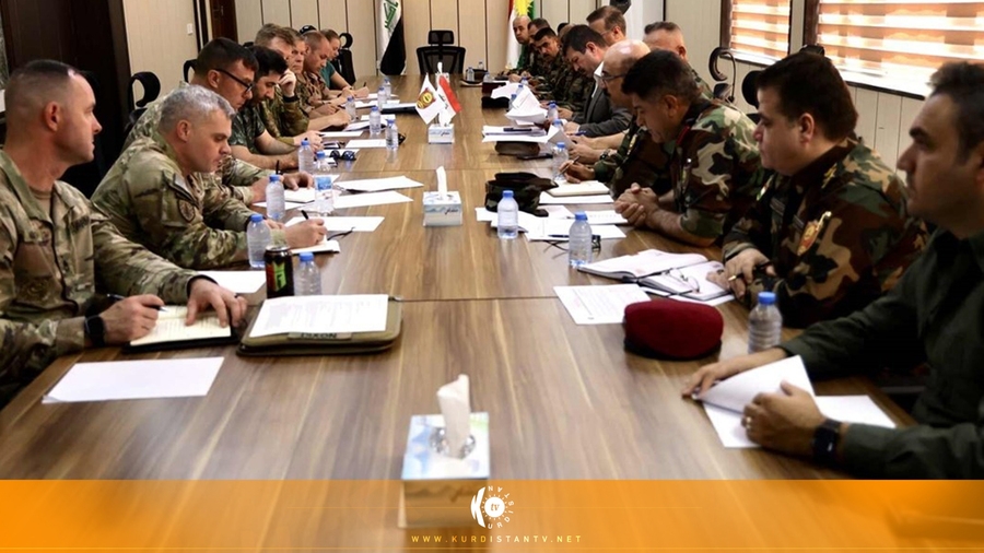 Şandeke hevpeymaniya cîhanî û wezareta pêşmerge civiyan