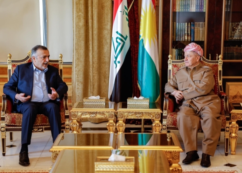 سەرۆک بارزانی پێشوازی لە شاندێکی باڵای هاوپەیمانیی یەکگرتووی ئەنبار دەکات