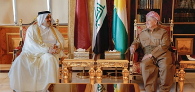 الرئيس بارزاني يستقبل السفير القطري لدى بغداد