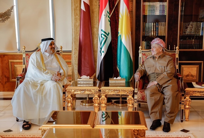 President Masoud Barzani and Qatar's Ambassador Discuss Strengthening Relations and Consulate Opening in Erbil