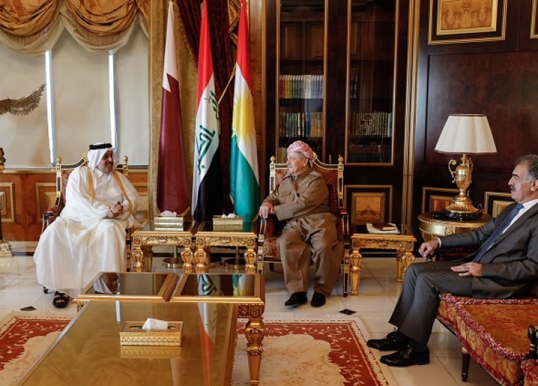 President Masoud Barzani and Qatar's Ambassador Discuss Strengthening Relations and Consulate Opening in Erbil