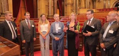 وفد من وزارة شؤون الشهداء والمؤنفلين بحكومة إقليم كوردستان يزور برلمان كاتالونيا