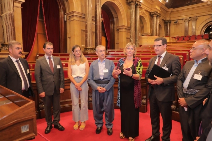 وفد من وزارة شؤون الشهداء والمؤنفلين بحكومة إقليم كوردستان يزور برلمان كاتالونيا