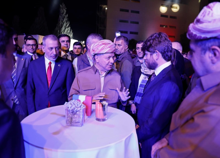 President Barzani Attends French National Day Celebrations in Erbil