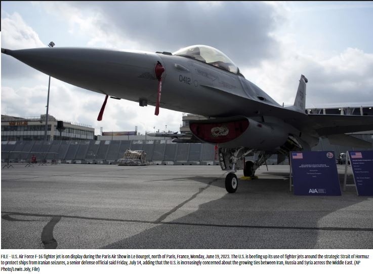 U.S. Bolsters Fighter Jet Presence in Strait of Hormuz Amid Growing Concerns over Iran's Ties with Russia and Syria