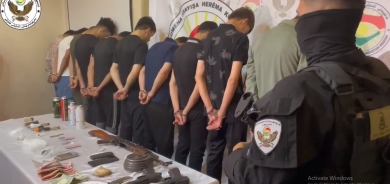 عصابة تجارة مخدرات بقبضة آسايش أربيل