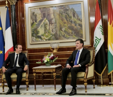 سه‌رۆكی هه‌رێمی كوردستان پێشوازی له‌ وه‌زیری هێزه‌ چه‌كداره‌كانی فه‌ره‌نسا ده‌كات