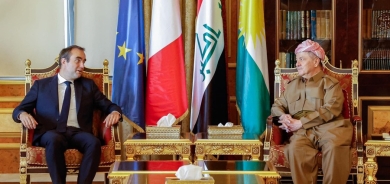 Serok Barzanî li gel wezîrê berevanî yê Franseyê kir