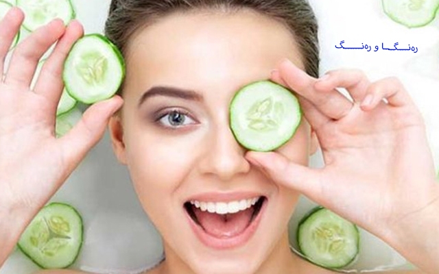 ماسکی خەیار بۆ رەونەقدارى و توندبوونەوەی پێست