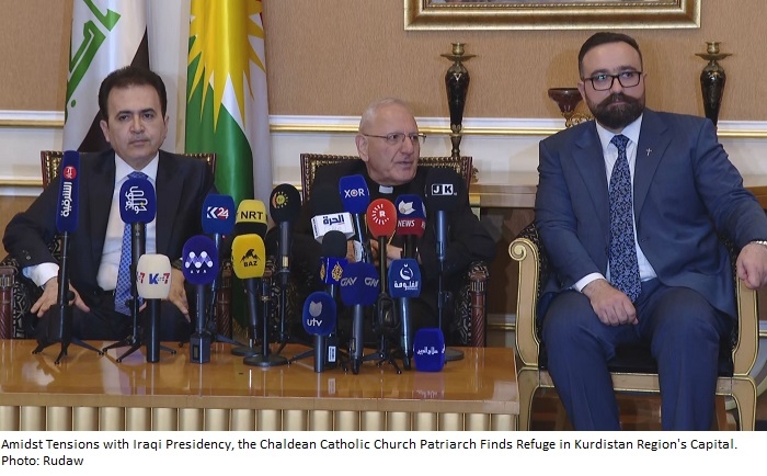 Cardinal Louis Raphael Sako Receives Warm Welcome in Erbil Amid Tensions with Iraqi Presidency