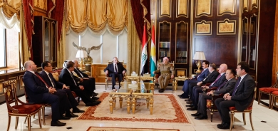 ســەرۆك بارزانی، پێشوازی لە شاندێكی باڵای هاوپەیمانێتیی نیشتیمانیی حەسم كرد