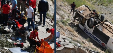 Li Qersê otobusek ji kendal ket: 7 kes mirin, 22 kes jî birîndar in