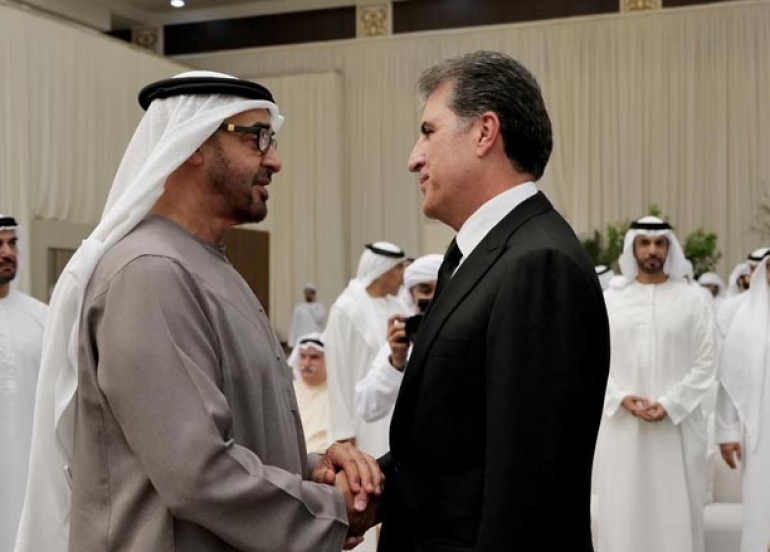 President Nechirvan Barzani attends the funeral of the late Sheikh Saeed Bin Zayed Al Nahyan