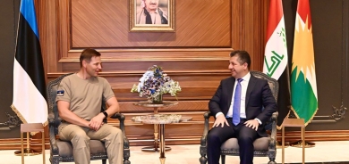 رئيس حكومة إقليم كوردستان يستقبل وزير الدفاع الإستوني