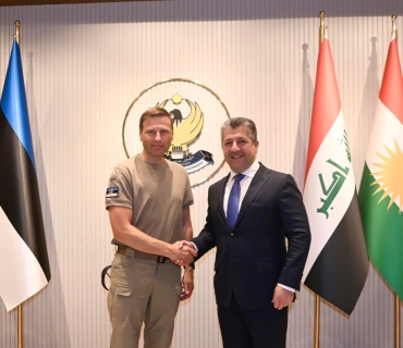 ئەمڕۆ، هاننۆ پیكڤۆر، وەزیری بەرگریی ئیستۆنیا بە سەردانێك گەیشتە هەولێر