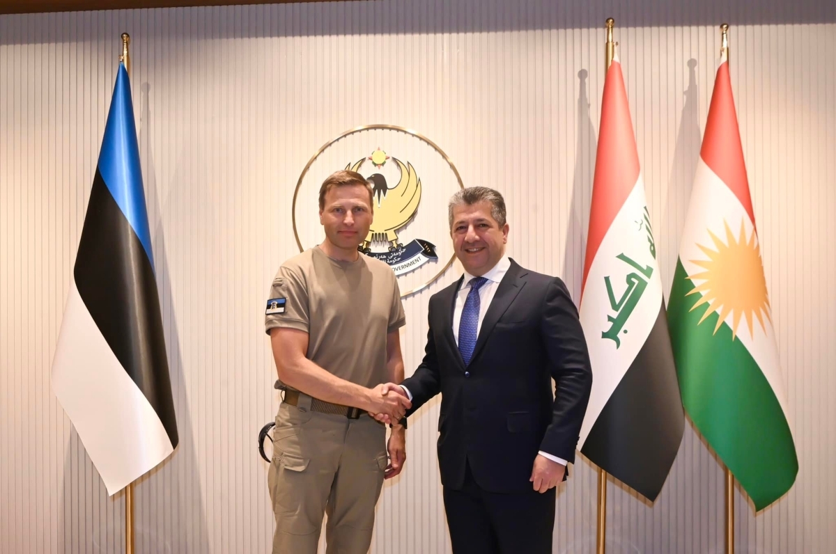 ئەمڕۆ، هاننۆ پیكڤۆر، وەزیری بەرگریی ئیستۆنیا بە سەردانێك گەیشتە هەولێر