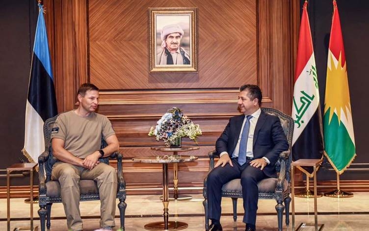 Wezîrê Parastinê yê Estonyayê li Herêma Kurdistanê ye