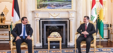 PM Barzani receives the Deputy Speaker of the Jordanian Parliament