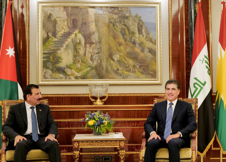 President Nechirvan Barzani Holds Meetings with EU Ambassador and Jordanian Delegation, Discussing Regional Cooperation and International Relations
