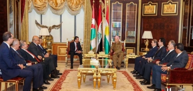 سەرۆك بارزانی پێشوازی لە شاندێكی باڵای پارلەمانی شانشینی ئۆردۆن دەكات