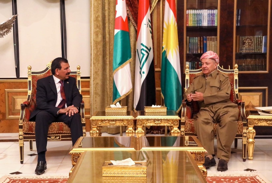 Serok Barzanî li gel şandeke parlementoya Urdinê civiya