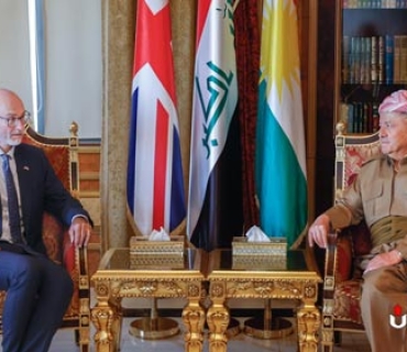 ســەرۆك بارزانی پێشوازی لە باڵیۆزی نوێی بریتانیا لە عێراق دەكات