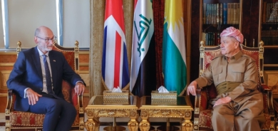 Serok Barzanî pêşwazî li Balyozê nû yê Brîtanya li Iraqê kir