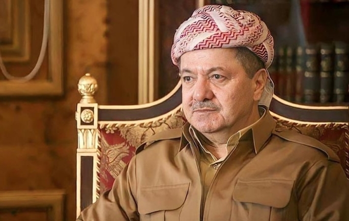 Serok Barzanî pîrozbayî li Mihemed Hacî Mehmûd kir