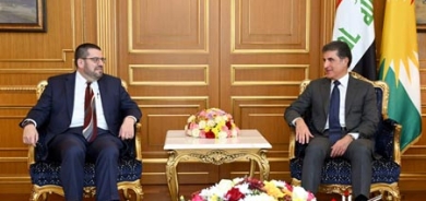 سه‌رۆكى هه‌رێمى كوردستان و هه‌ڵسووڕێنه‌رى باڵيۆزخانه‌ى ئه‌مه‌ريكا دۆخى عێراق و هه‌رێمى كوردستان تاوتوێ ده‌كه‌ن