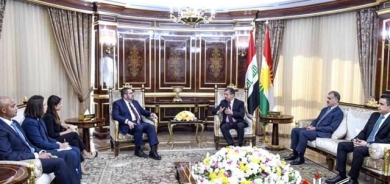 سەرۆکی حکوومەتی هەرێمی کوردستان پێشوازیی لە هەڵسوڕێنەری باڵوێزخانەی ئەمریکا لە عێراق کرد و چەند پرسێکیان تاوتوێکرد.