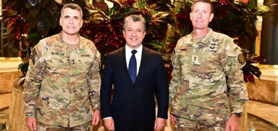 رئيس حكومة إقليم كوردستان يستقبل وفداً رفيعاً من القيادة العامة لقوات التحالف في العراق وسوريا