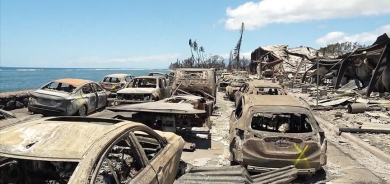 ژمارەی قوربانیانی ئاگرکەوتنەوە لە هاوایی گەیشتە ٩٩ کەس