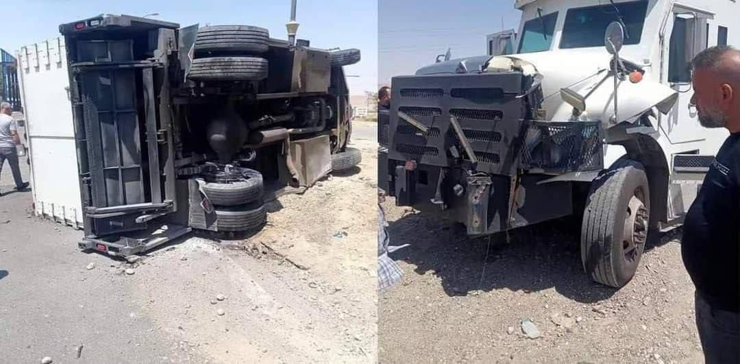مصرف إقليم كوردستان المركزي ينأى بنفسه عن مركبة مليئة بالنقود تعرضت للانقلاب: لا علاقة لنا بها