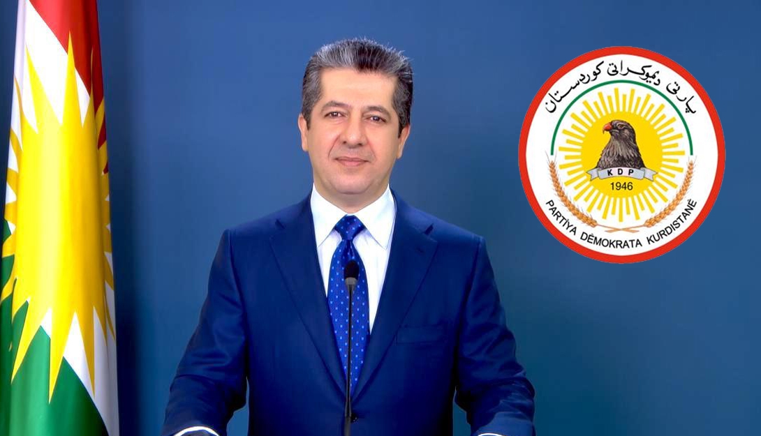 پەیامی پیرۆزبایی مەسرور بارزانی جێگری سەرۆکی پارتی لە یادی شازدەی ئابدا