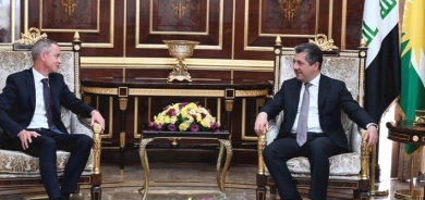 Serokwezîr Mesrûr Barzanî pêşwazî li Berpirsê Karûbarên Balyozxaneya Fransayê kir