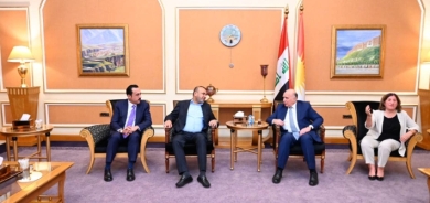 محافظ أربيل يستقبل وفداً رفيعاً من الحكومة الاتحادية