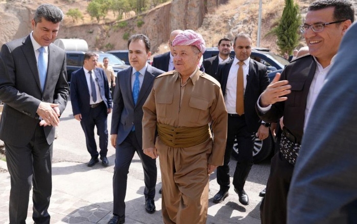 Serok Barzanî gehêşte Amêdiyê