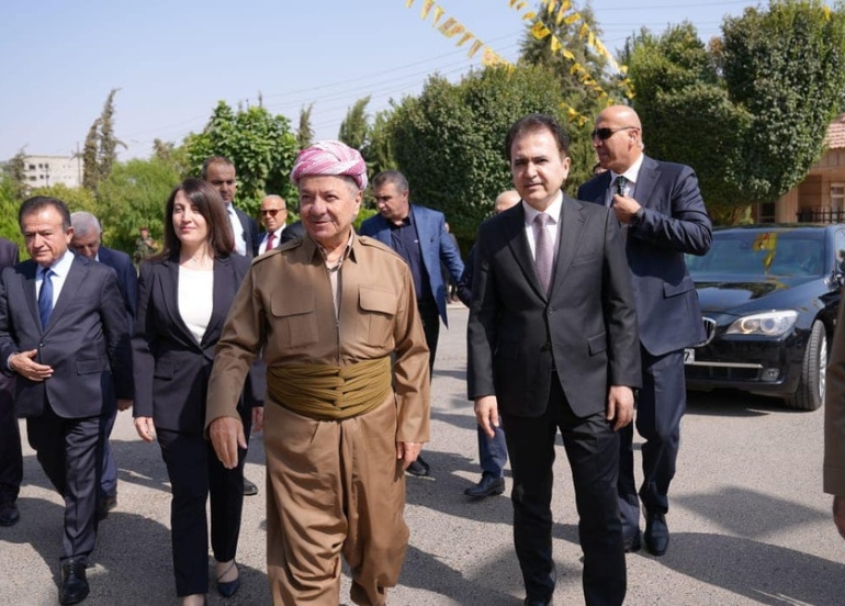 سەرۆك بارزانی لەگەڵ چینوتوێژەكانی سنووری ئیدارەی سەربەخۆی زاخۆ كۆبۆوە