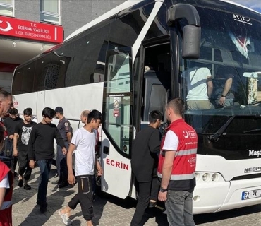 دەستگیرکردنی ٤٢ کۆچبەری نایاسایی لە شاری ئەدیرنە