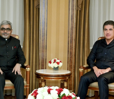 سه‌رۆكى هه‌رێمى كوردستان پێشوازى له‌ كونسولى نوێى هيندستان كرد