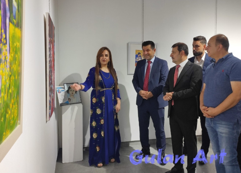 لە شاری هەولێر پێشانگەیەكی شێوەكاری كرایەوە