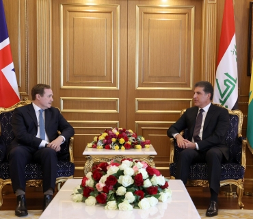 سه‌رۆكى هه‌رێمى كوردستان له‌گه‌ڵ وه‌زيرى ده‌وڵه‌تى به‌ريتانيا بۆ كاروبارى ئاسايش كۆبووه‌وه‌