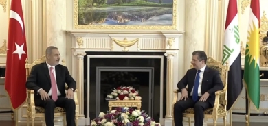 Serokê Hikûmeta Herêma Kurdistanê pêşwazî li Wezîrê Derve yê Tirkiyê kir