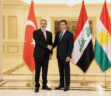 نێچيرڤان بارزانى، سه‌رۆكى هه‌رێمى ‏كوردستان پێشوازى له‌ به‌ڕێز هاكان فيدان، وه‌زيرى ده‌ره‌وه‌ى توركيا كرد.‏