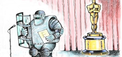 كاریكاتێر:  ئەم كاریكاتێرە باس لەو هونەرمەند و ئەكتەرانە دەكات