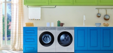 سامسۆنگ پەردەی لەسەر جلشۆری“A-40%”کارا و پەمپی گەرمی EHS Mono R290 لادا