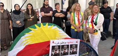 الجالية الكوردية في لندن تنظم احتجاجا تنديدا باستشهاد عدد من الكورد في كركوك