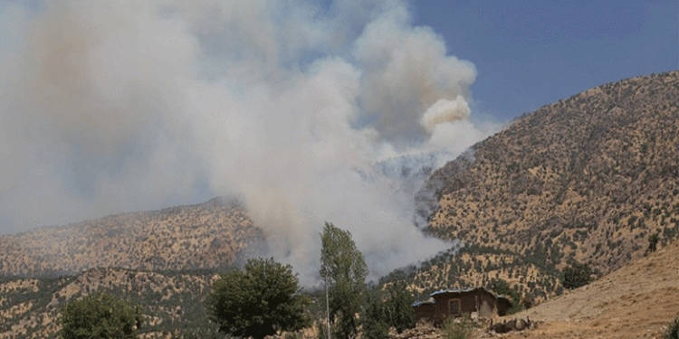 Balefirên Tirkiyeyê çiyayê Garê bordiman kirin