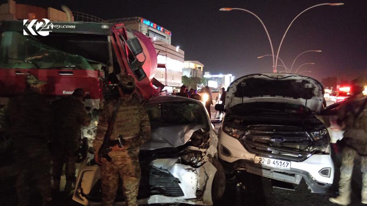 Li Hewlêrê barhilgirek li 14 otomobîlan qelibî